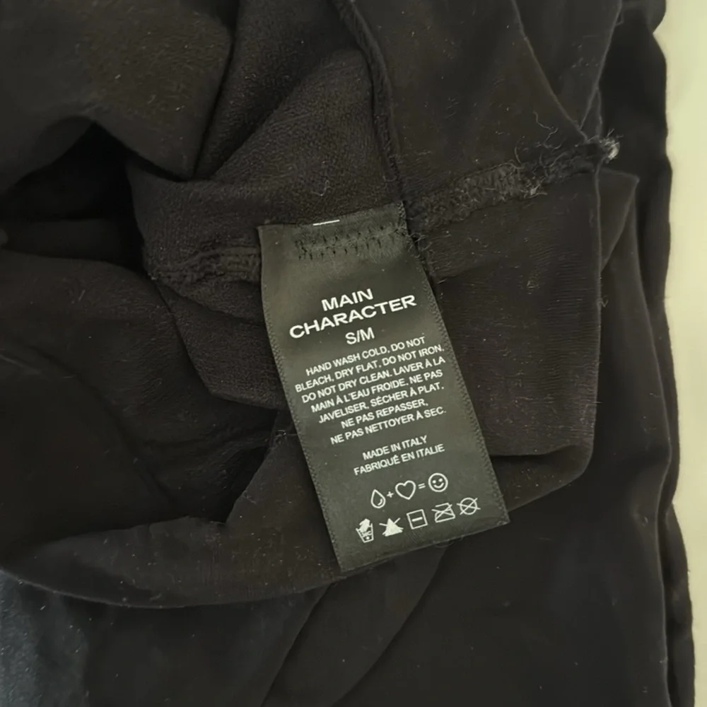 Aritzia Main Character Black Opaque Tights S/M